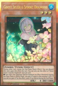 Ghost Sister & Spooky Dogwood (Alternate Art) - Maximum Gold (MAGO) #MAGO-EN013 - Premium Gold Rare YuGiOh Trading Card