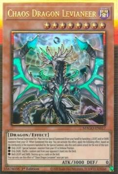 Chaos Dragon Levianeer - Maximum Gold YuGiOh trading card
