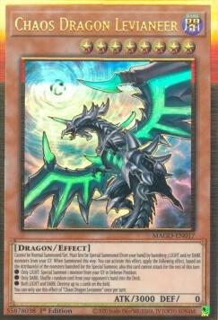 Chaos Dragon Levianeer (Alternate Art) - Maximum Gold YuGiOh trading card