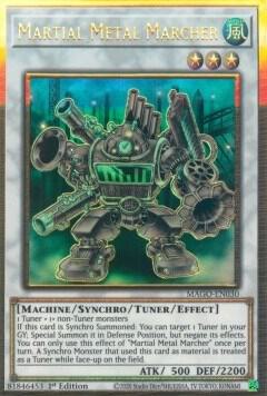 Martial Metal Marcher trading card from Maximum Gold Martial Metal Marcher - Maximum Gold YuGiOh trading card