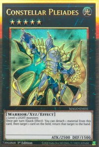 Constellar Pleiades - Maximum Gold (MAGO) #MAGO-EN031 - Premium Gold Rare YuGiOh Trading Card