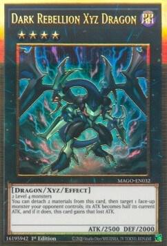 Dark Rebellion Xyz Dragon trading card from Maximum Gold Dark Rebellion Xyz Dragon - Maximum Gold YuGiOh trading card