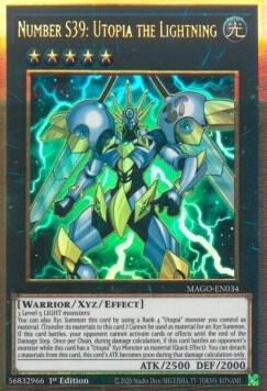 Number S39: Utopia the Lightning trading card from Maximum Gold Number S39: Utopia the Lightning - Maximum Gold YuGiOh trading card