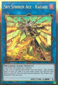 Sky Striker Ace - Kagari (Alternate Art) - Maximum Gold (MAGO) #MAGO-EN038 - Premium Gold Rare YuGiOh Trading Card
