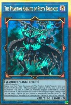 The Phantom Knights of Rusty Bardiche - Maximum Gold YuGiOh trading card