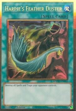 Harpie's Feather Duster trading card from Maximum Gold Harpie's Feather Duster - Maximum Gold YuGiOh trading card