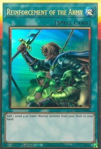 Reinforcement of the Army - Maximum Gold (MAGO) #MAGO-EN046 - Premium Gold Rare YuGiOh Trading Card