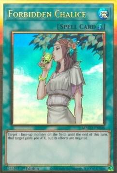 Forbidden Chalice - Maximum Gold YuGiOh trading card
