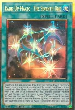 Rank-Up-Magic - The Seventh One - Maximum Gold YuGiOh trading card