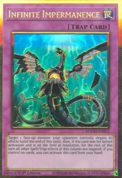 Infinite Impermanence trading card from Maximum Gold Infinite Impermanence - Maximum Gold YuGiOh trading card