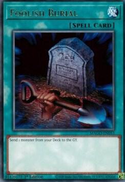 Foolish Burial - Maximum Gold YuGiOh trading card