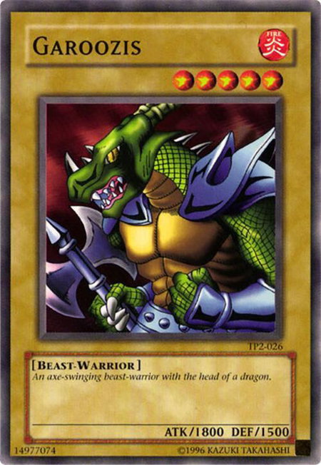 Garoozis trading card from Tournament Pack 2 Garoozis - Tournament Pack 2 YuGiOh trading card