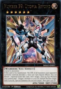 Number 39: Utopia Beyond - Maximum Gold YuGiOh trading card