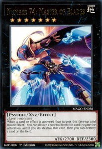 Number 74: Master of Blades - Maximum Gold (MAGO) #MAGO-EN058 - Rare YuGiOh Trading Card