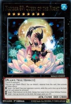 Number 87: Queen of the Night trading card from Maximum Gold Number 87: Queen of the Night - Maximum Gold YuGiOh trading card