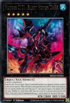 Number C101: Silent Honor DARK - Maximum Gold YuGiOh trading card