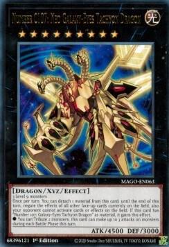 Number C107: Neo Galaxy-Eyes Tachyon Dragon - Maximum Gold YuGiOh trading card