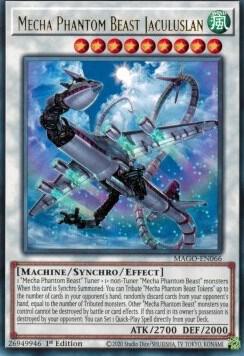 Mecha Phantom Beast Jaculuslan - Maximum Gold YuGiOh trading card