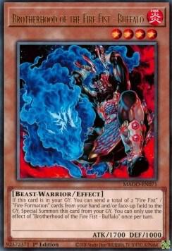 Brotherhood of the Fire Fist - Buffalo - Maximum Gold YuGiOh trading card