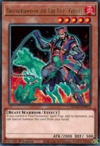 Brotherhood of the Fire Fist - Coyote - Maximum Gold (MAGO) #MAGO-EN072 - Rare YuGiOh Trading Card