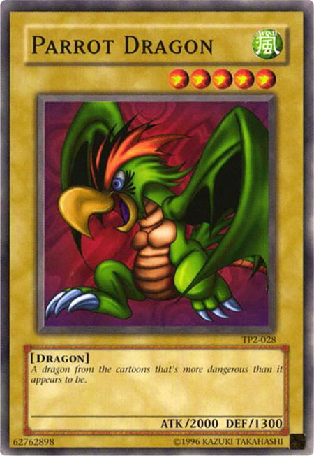 Parrot Dragon trading card from Tournament Pack 2 Parrot Dragon - Tournament Pack 2 YuGiOh trading card