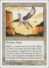 Mesa Pegasus - Fifth Edition (5ED) #47 - Common Magic: The Gathering Trading Card