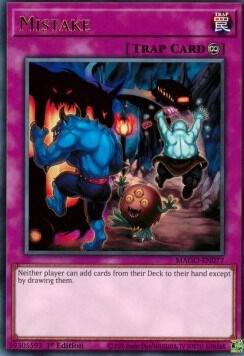 Mistake trading card from Maximum Gold Mistake - Maximum Gold YuGiOh trading card