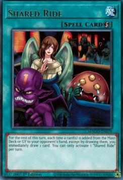 Shared Ride trading card from Maximum Gold Shared Ride - Maximum Gold YuGiOh trading card