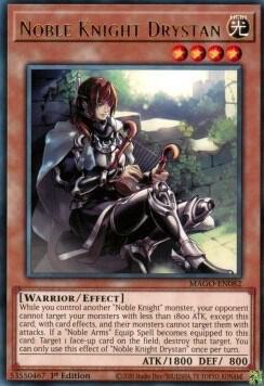 Noble Knight Drystan - Maximum Gold YuGiOh trading card