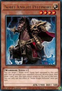 Noble Knight Pellinore - Maximum Gold YuGiOh trading card