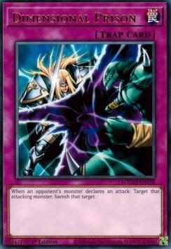 Dimensional Prison trading card from Maximum Gold Dimensional Prison - Maximum Gold YuGiOh trading card