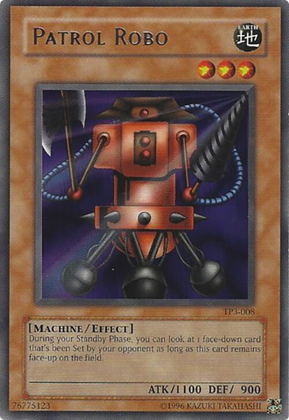 Patrol Robo trading card from Tournament Pack 3 Patrol Robo - Tournament Pack 3 YuGiOh trading card
