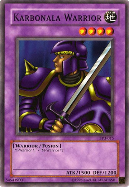 Karbonala Warrior trading card from Tournament Pack 3 Karbonala Warrior - Tournament Pack 3 YuGiOh trading card