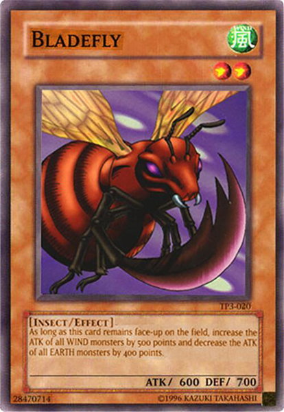 Bladefly trading card from Tournament Pack 3 Bladefly - Tournament Pack 3 YuGiOh trading card