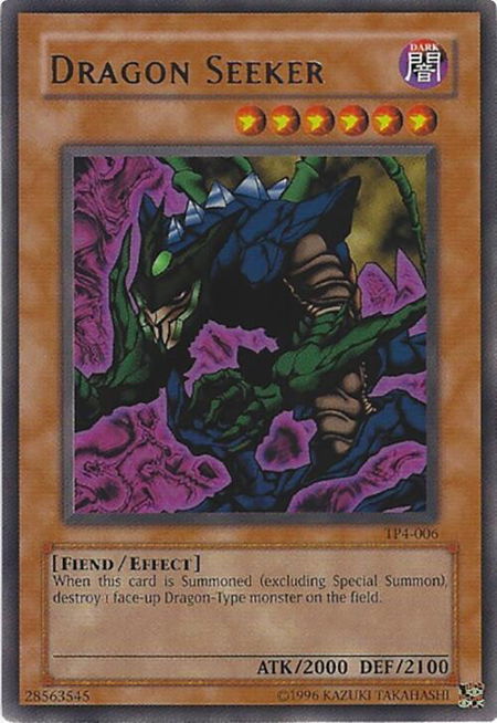 Dragon Seeker trading card from Tournament Pack 4 Dragon Seeker - Tournament Pack 4 YuGiOh trading card