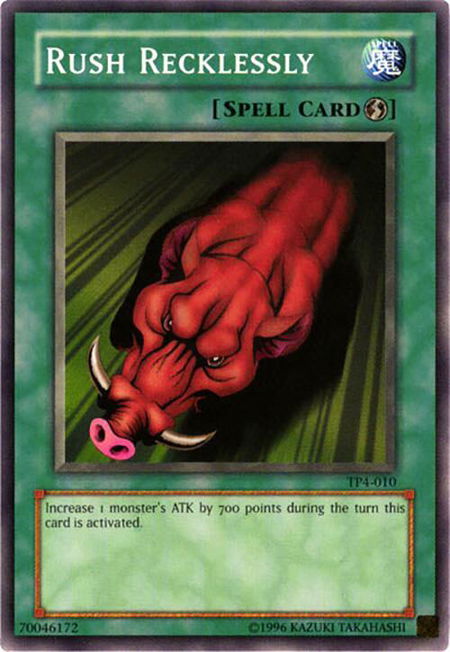 Rush Recklessly trading card from Tournament Pack 4 Rush Recklessly - Tournament Pack 4 YuGiOh trading card