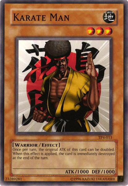 Karate Man trading card from Tournament Pack 4 Karate Man - Tournament Pack 4 YuGiOh trading card