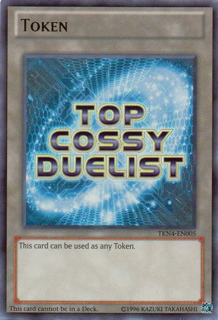Token: Top Ranked COSSY Duelist (Blue) - Yu-Gi-Oh! Tokens YuGiOh trading card
