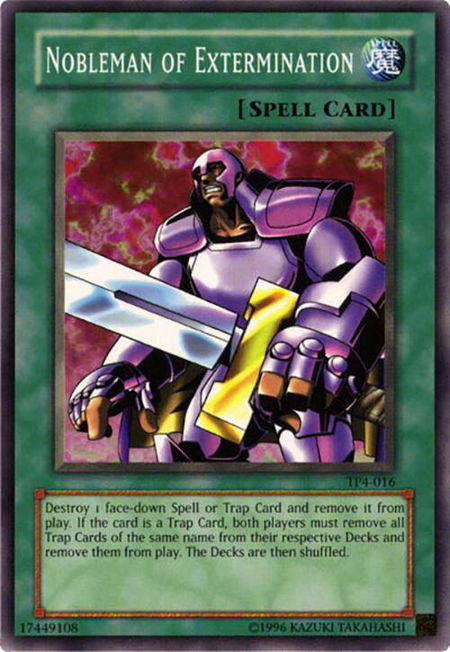 Nobleman of Extermination - Tournament Pack 4 YuGiOh trading card