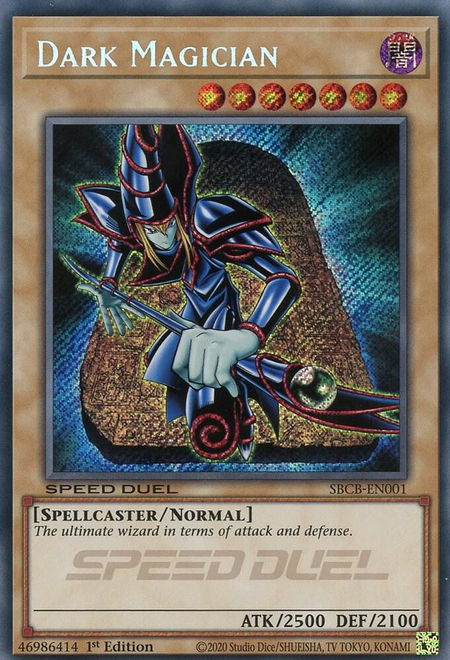 Dark Magician (Secret) - Speed Duel: Battle City Box YuGiOh trading card
