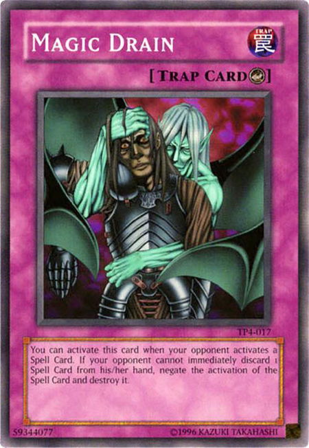 Magic Drain trading card from Tournament Pack 4 Magic Drain - Tournament Pack 4 YuGiOh trading card
