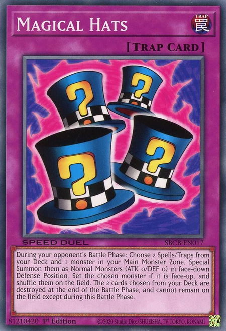 Magical Hats - Speed Duel: Battle City Box YuGiOh trading card