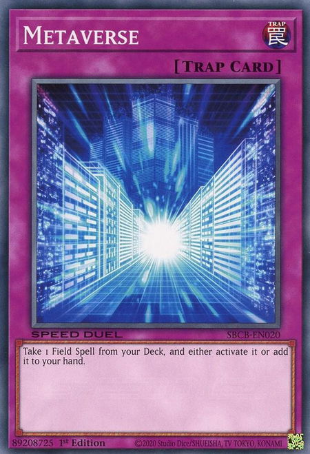 Metaverse - Speed Duel: Battle City Box YuGiOh trading card