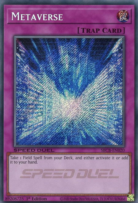 Metaverse (Secret) - Speed Duel: Battle City Box YuGiOh trading card
