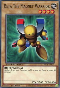 Beta The Magnet Warrior - Speed Duel: Battle City Box (SBCB) #SBCB-EN024 - Common / Short Print YuGiOh Trading Card