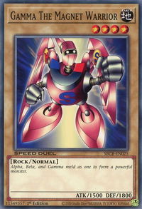 Gamma The Magnet Warrior - Speed Duel: Battle City Box (SBCB) #SBCB-EN025 - Common / Short Print YuGiOh Trading Card