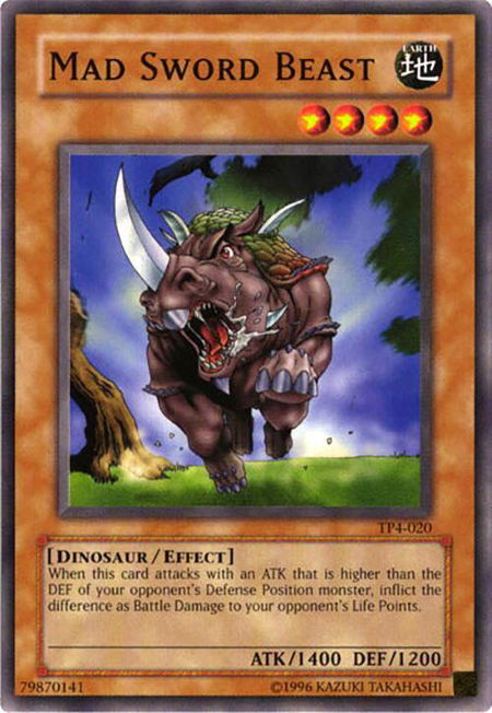 Mad Sword Beast - Tournament Pack 4 YuGiOh trading card
