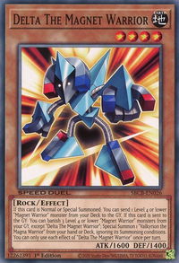 Delta The Magnet Warrior - Speed Duel: Battle City Box (SBCB) #SBCB-EN026 - Common / Short Print YuGiOh Trading Card