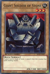 Giant Soldier of Stone - Speed Duel: Battle City Box (SBCB) #SBCB-EN027 - Common / Short Print YuGiOh Trading Card