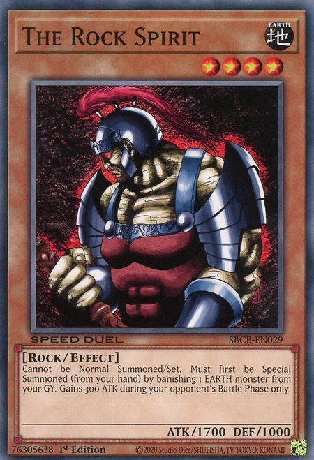 The Rock Spirit - Speed Duel: Battle City Box YuGiOh trading card